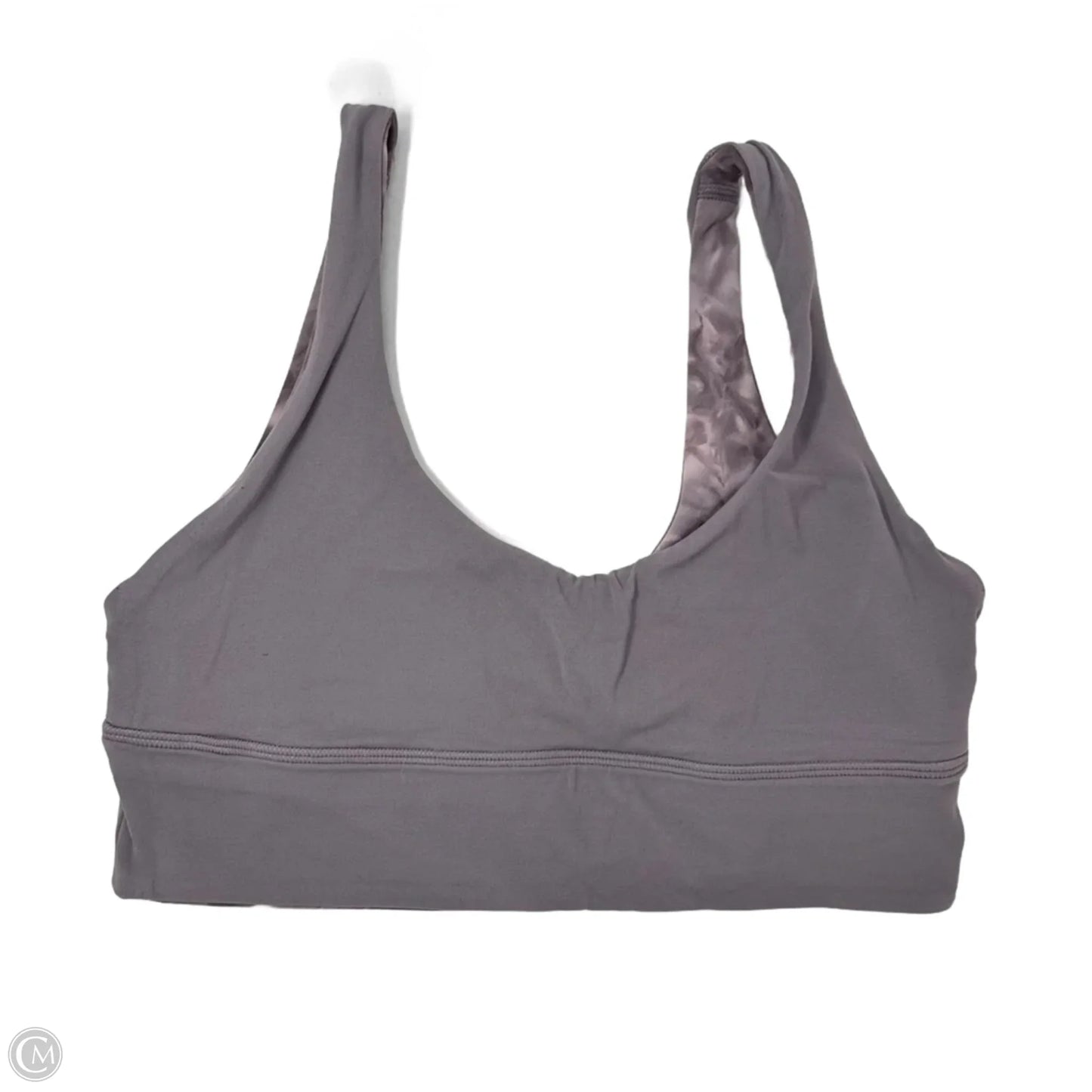 Reversible Athletic Bra By Lululemon In Grey & Pink, Size: 10