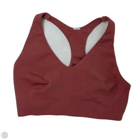 Athletic Bra By Lululemon In Pink, Size: 10