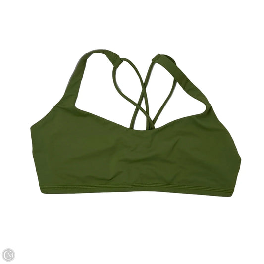 Athletic Bra By Lululemon In Green, Size: 10