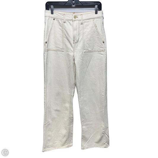 Jeans Wide Leg By Oakley In Cream Denim, Size: 4
