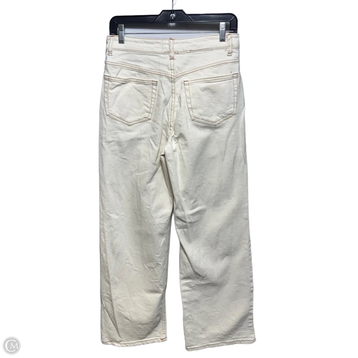 Jeans Wide Leg By Oakley In Cream Denim, Size: 4