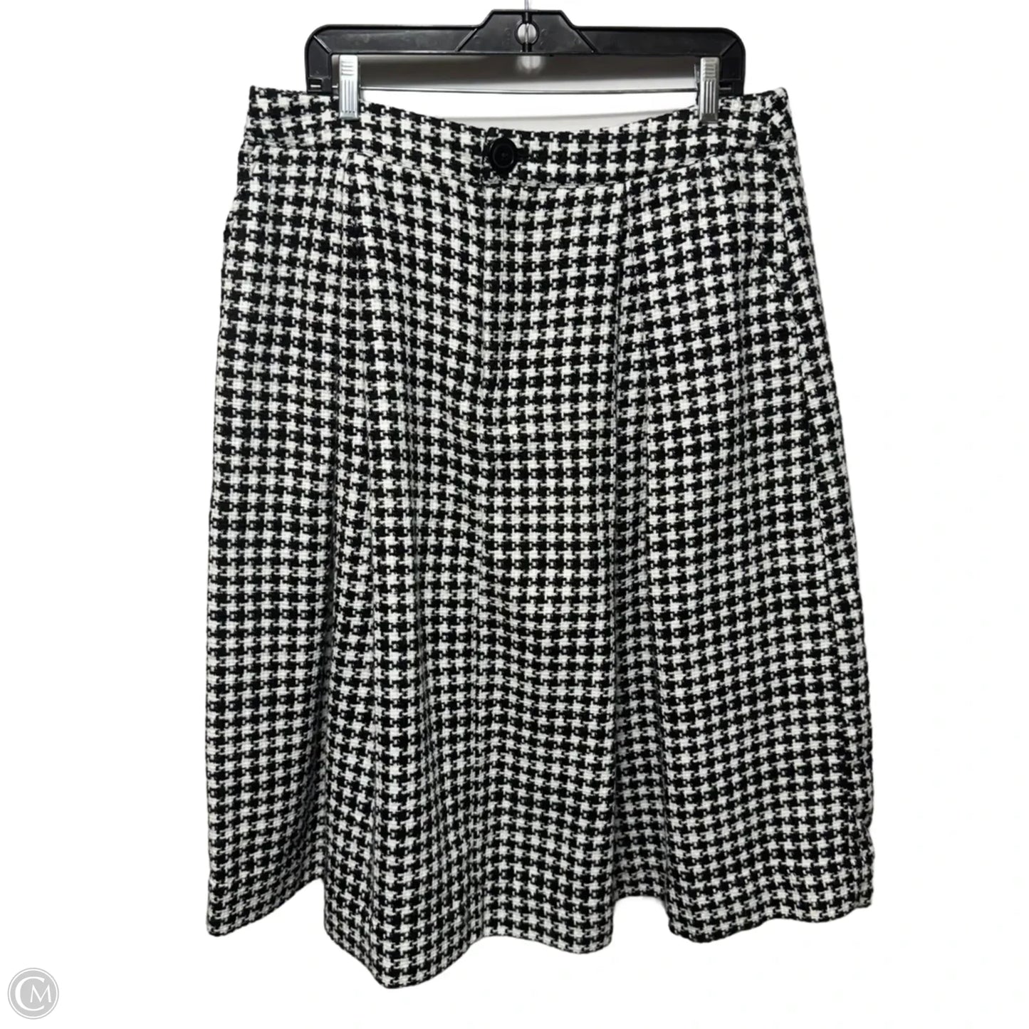 Skirt Midi By Who What Wear In Black & White, Size: 16