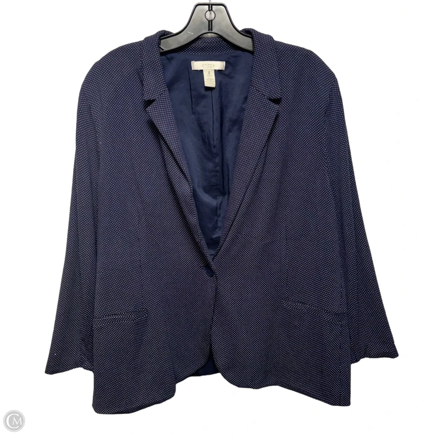 Blazer By Chicos In Polkadot Pattern, Size: Xxl