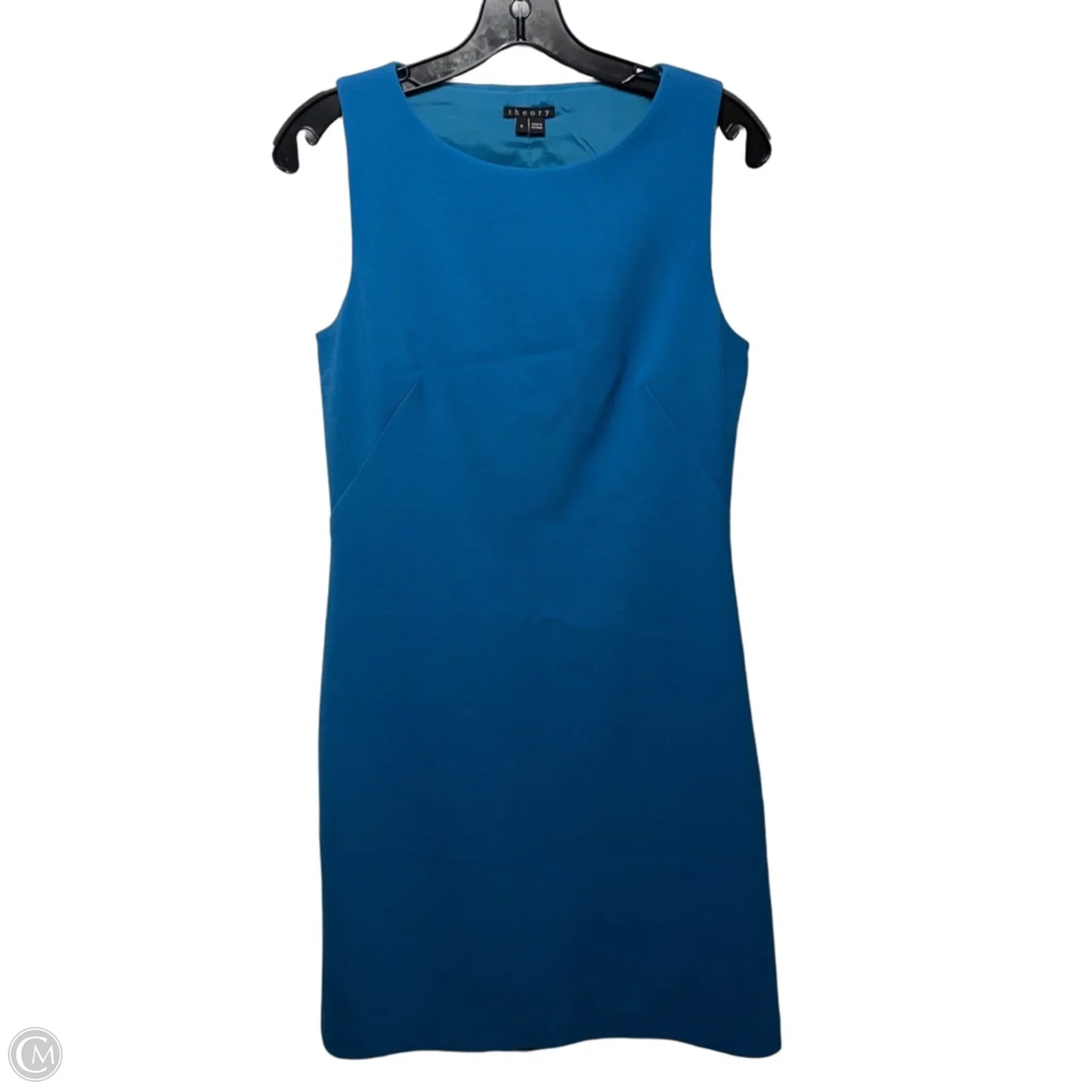 Cutout Back Sheath Dress Casual Short By Theory In Blue, Size: 8