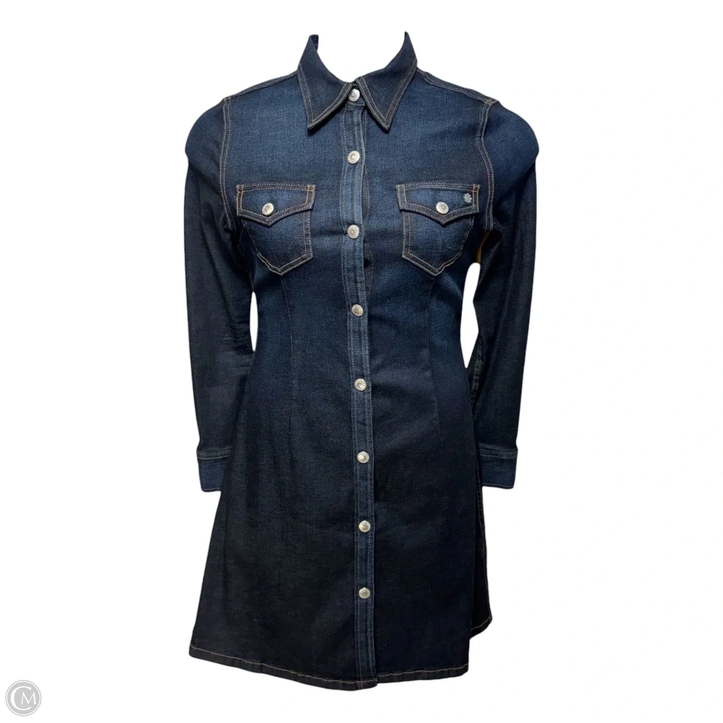 Pixie Denim Shirtdress By Alexa Chung For Adriano Goldschmied In Blue Denim, Size: M