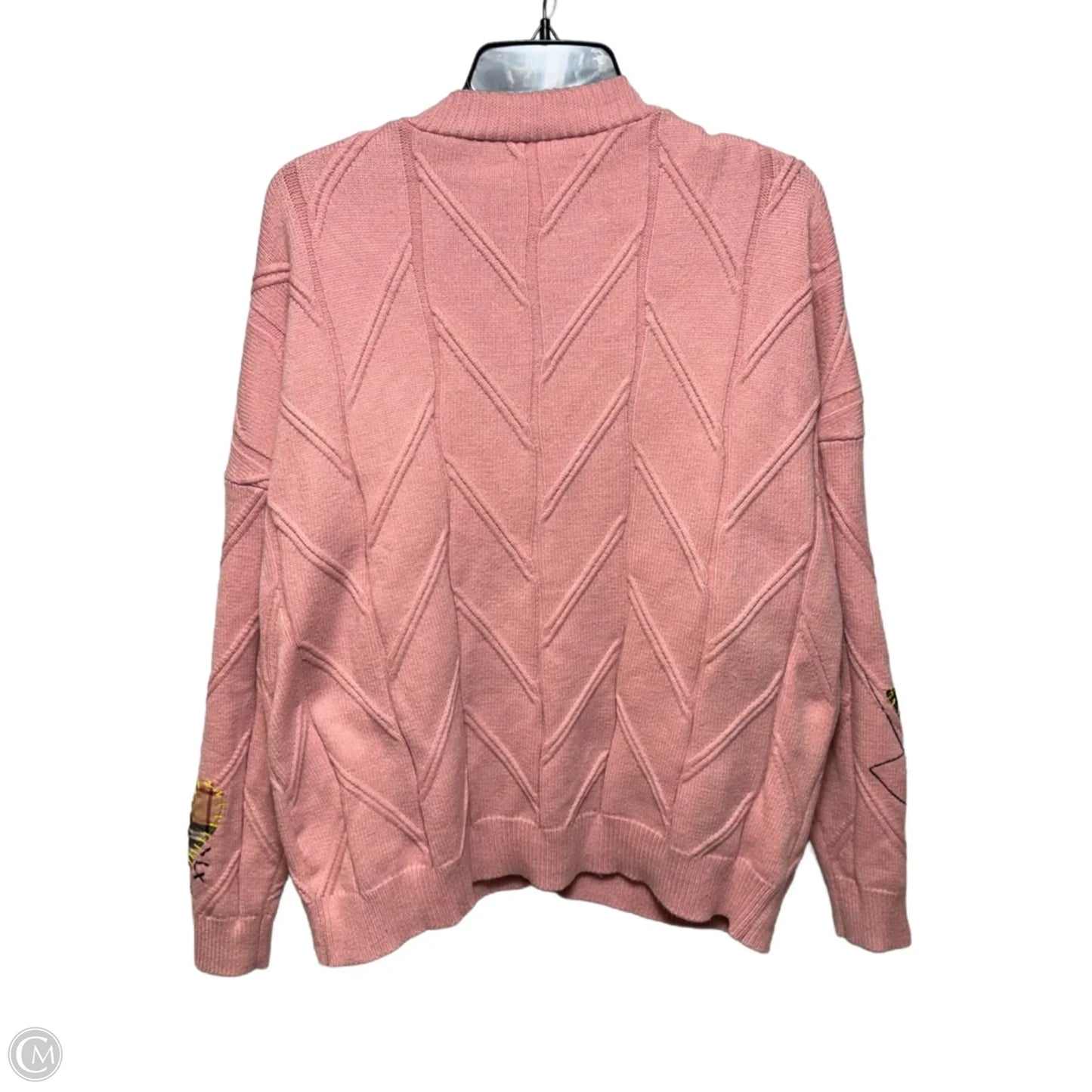 Sweater Cardigan By ebossy In Pink, Size: L