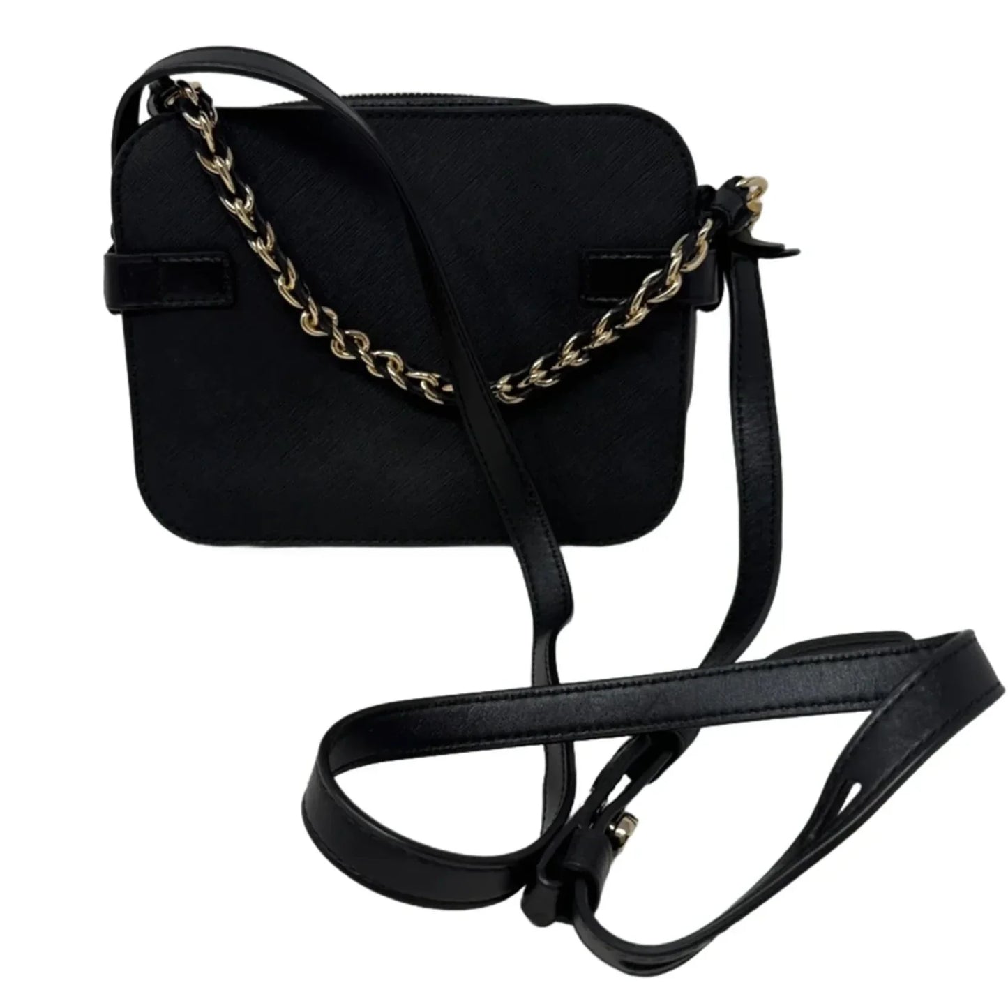 Carmen Saffiano Leather Crossbody Bag Designer By Michael Kors, Size: Medium