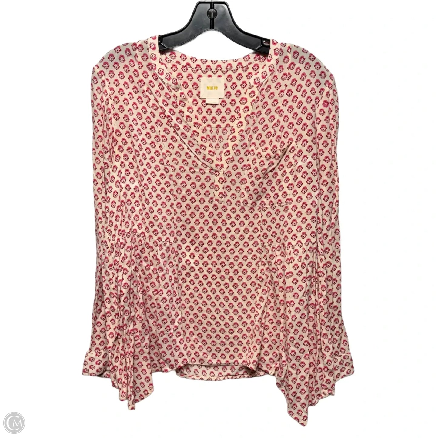 Laiken Henley Tunic By Maeve In Red Motif, Size: 4