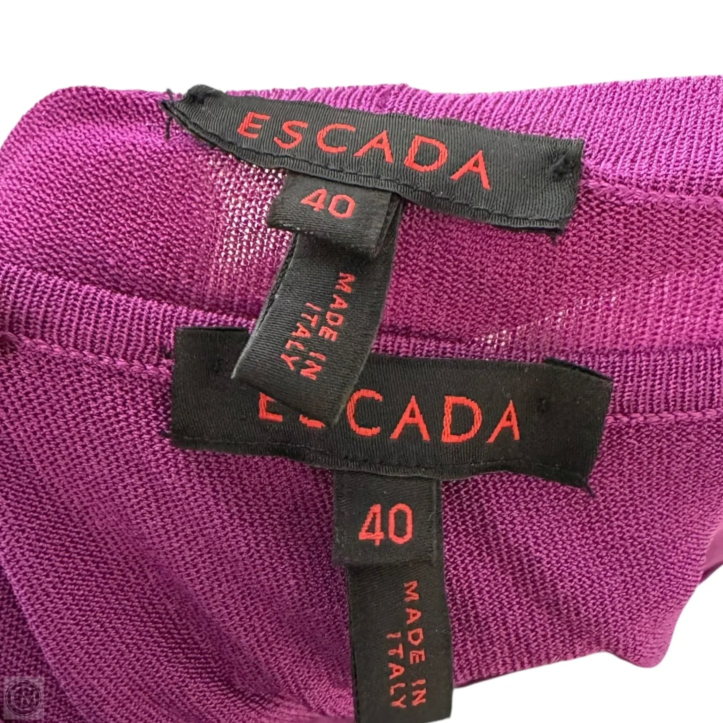 Knit Sweater & Tank Set Designer By Escada In Purple, Size: M (40 EU)