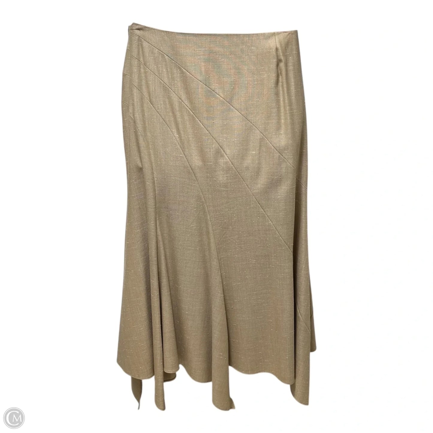 Maxi Skirt Designer By Escada In Tan, Size: L (EU 42)