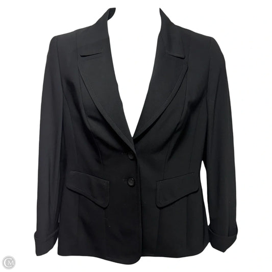 Blazer Designer By Escada In Black, Size: M