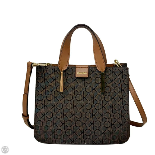 Audrey Signature Convertible Crossbody Bag By Calvin Klein, Size: Small