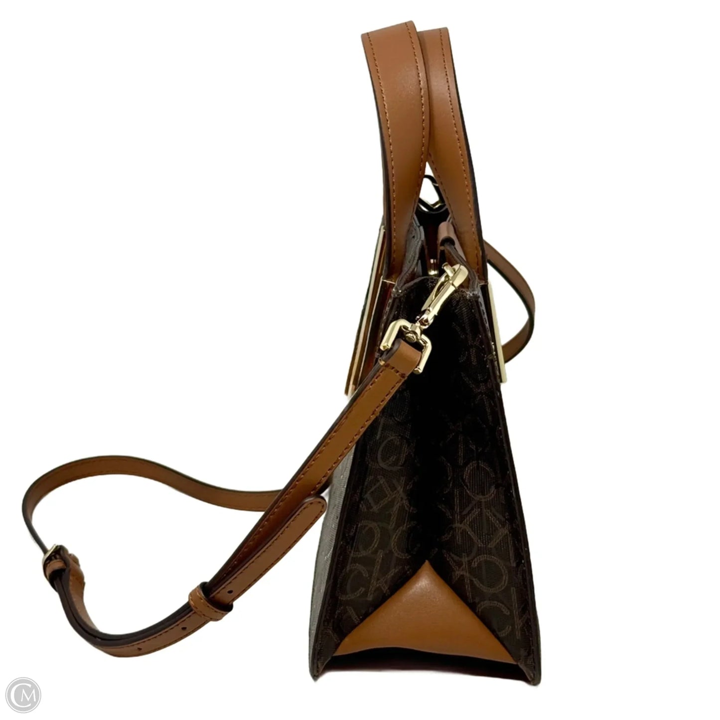 Audrey Signature Convertible Crossbody Bag By Calvin Klein, Size: Small