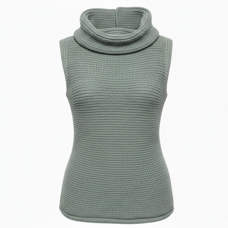 Turtleneck Sweater Tank By Pilcro In Aqua, Size: M