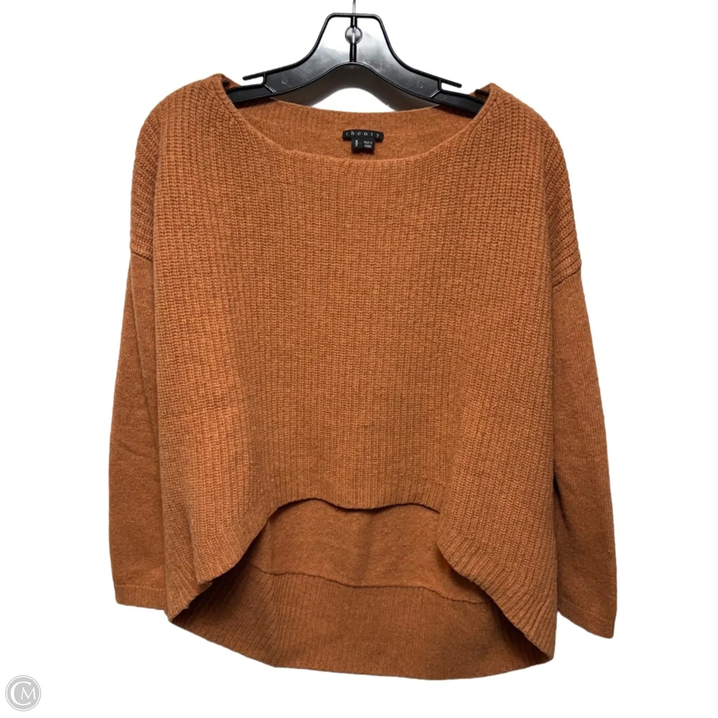 Wool Sweater By Theory In Orange, Size: S