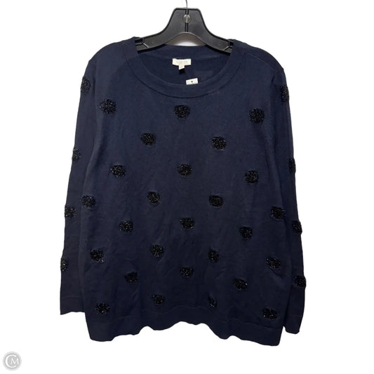 Sweater By Talbots In Navy, Size: 2x