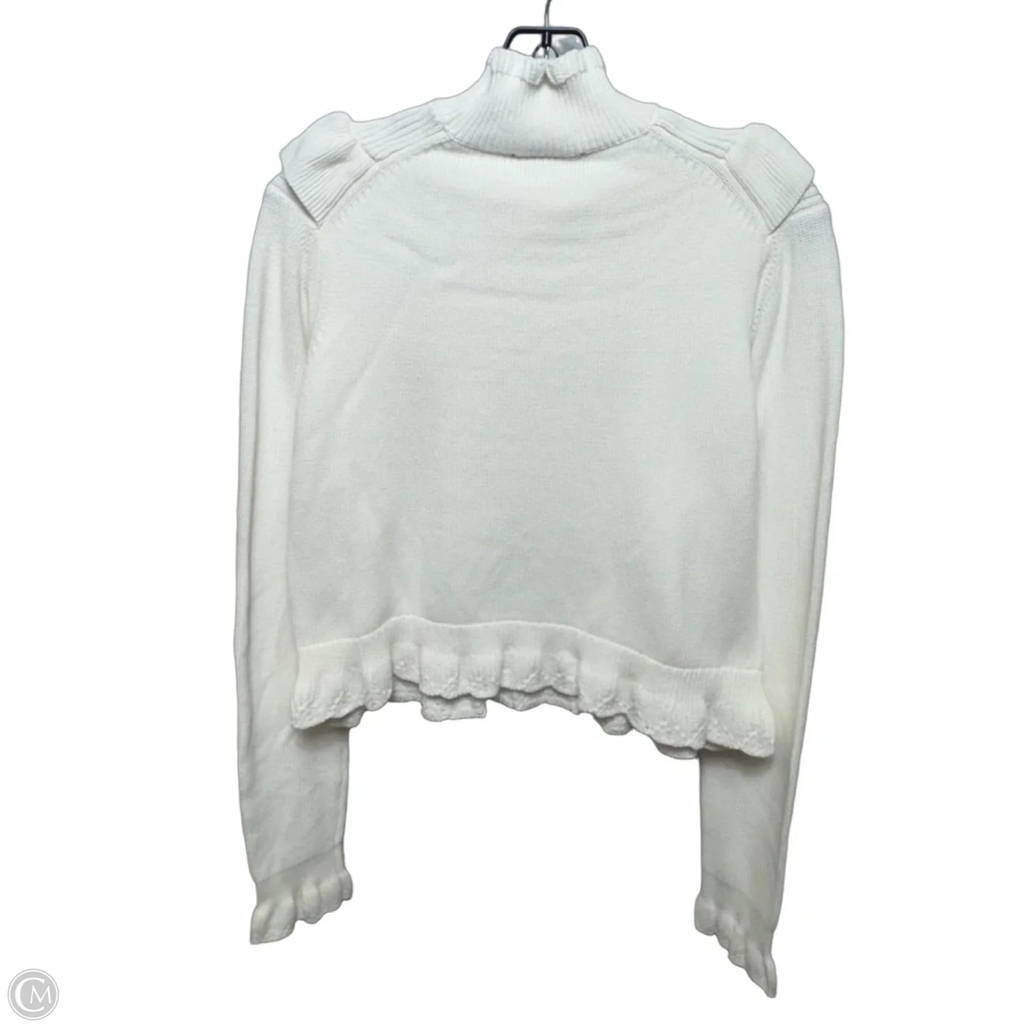 Cotton Sweater By French Connection In White, Size: L