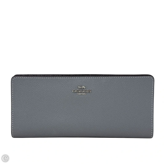 Crossgrain Slim Wallet In Granite Designer By Coach, Size: Large
