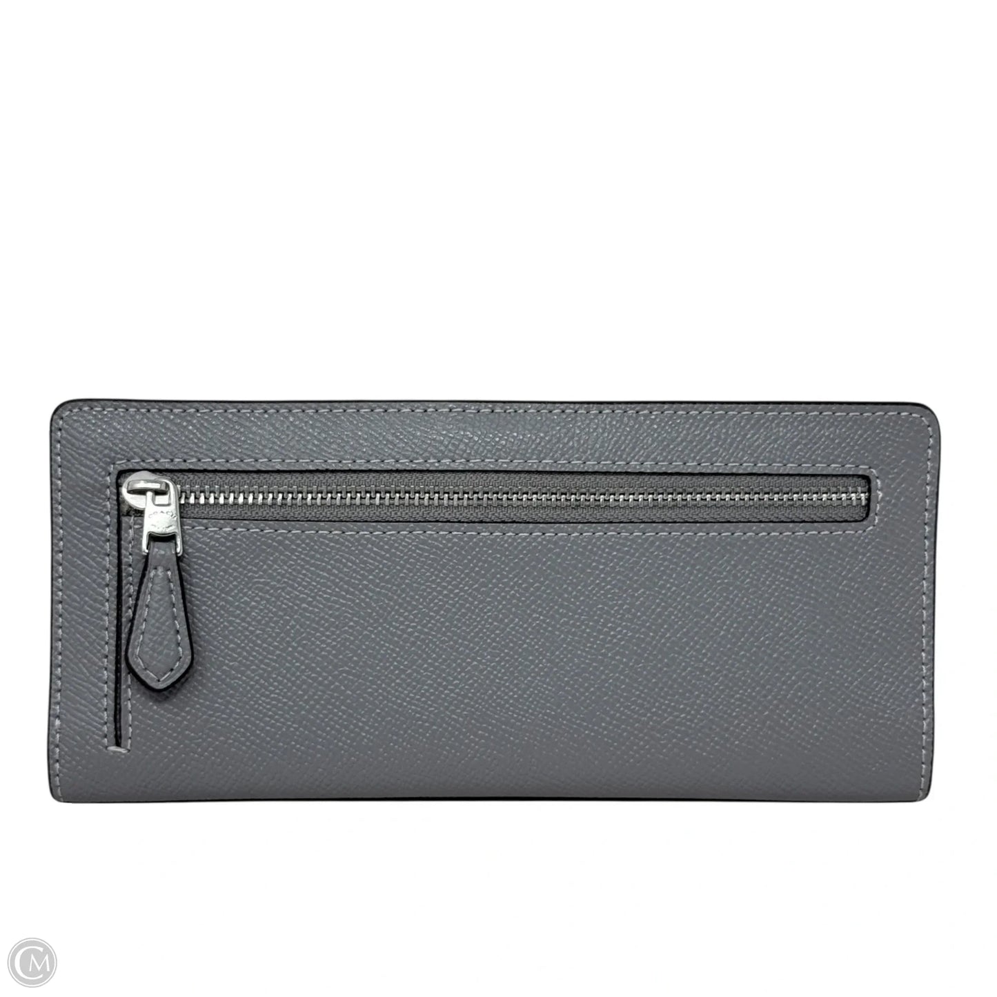 Crossgrain Slim Wallet In Granite Designer By Coach, Size: Large