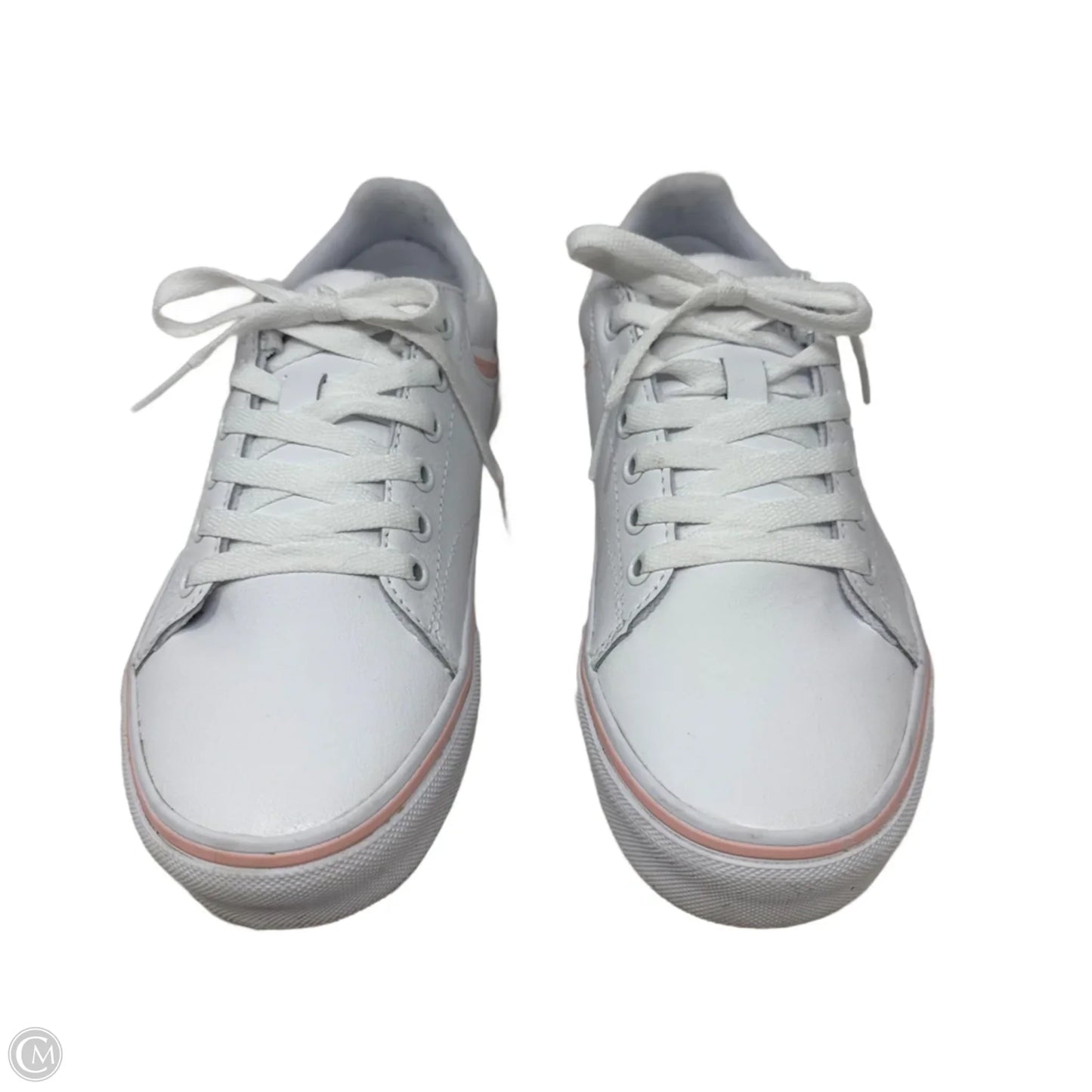 Seldan Leather Sneakers By Vans In Pink & White, Size: 7