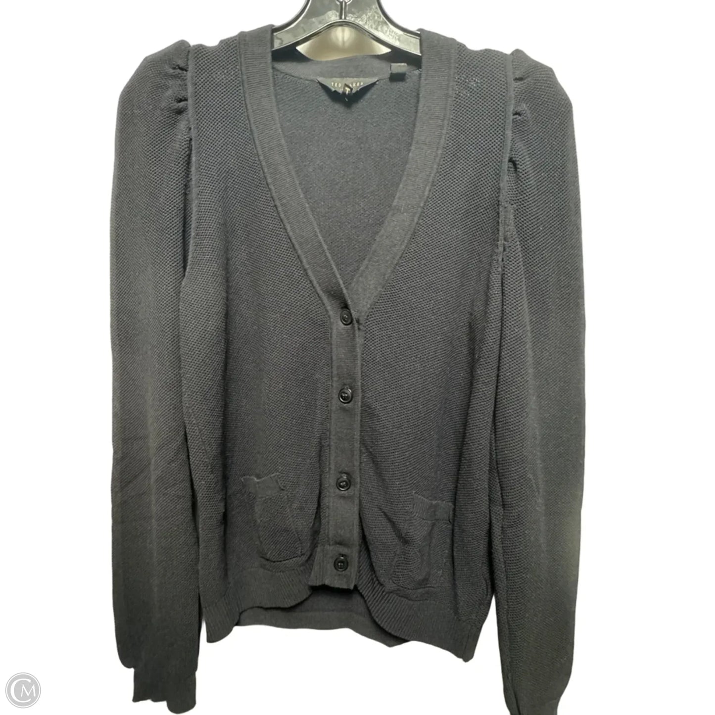 Sweater Cardigan By Ted Baker In Black, Size: M