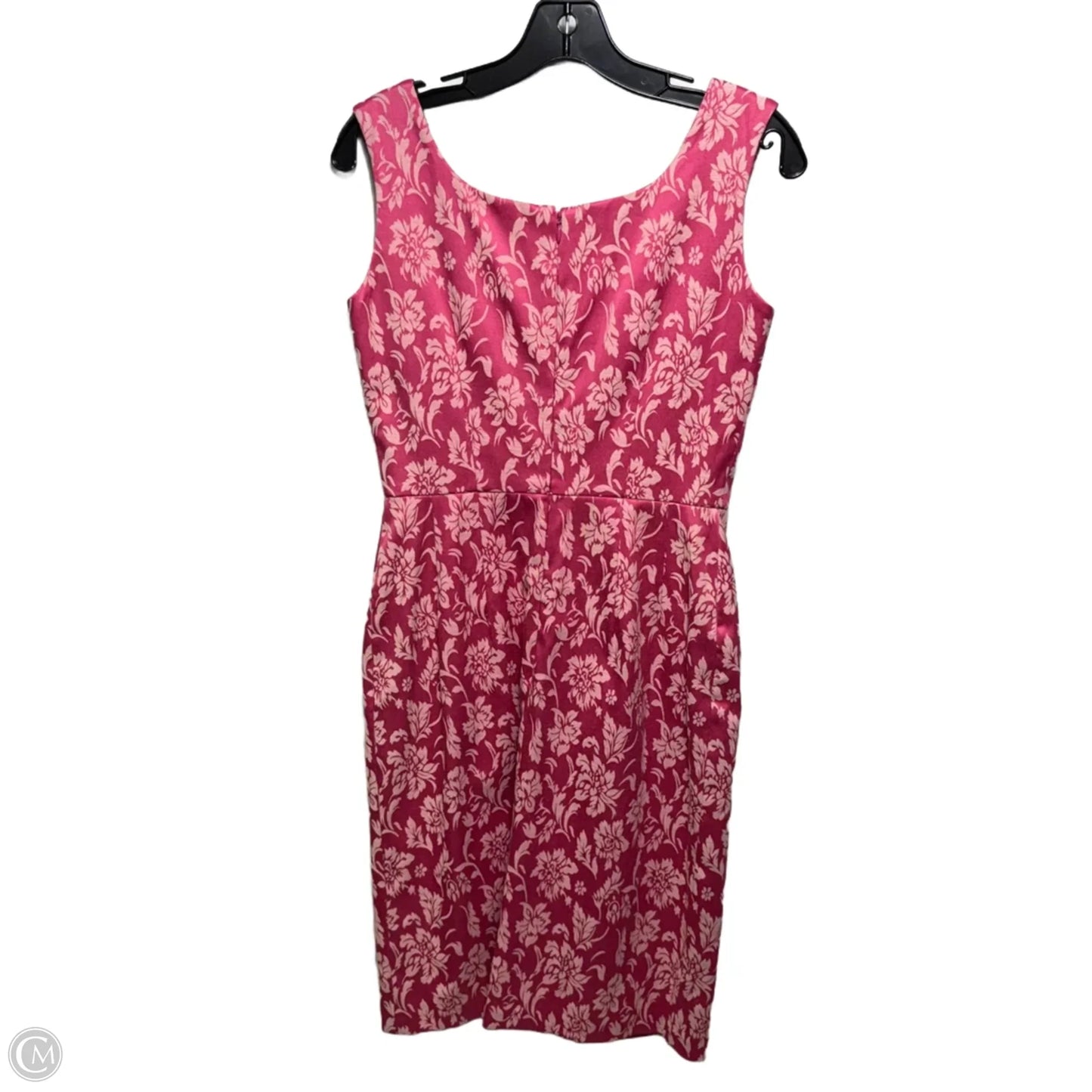 Floral Jacquard Sheath Midi Dress By Clotilde New York In Pink, Size: 0