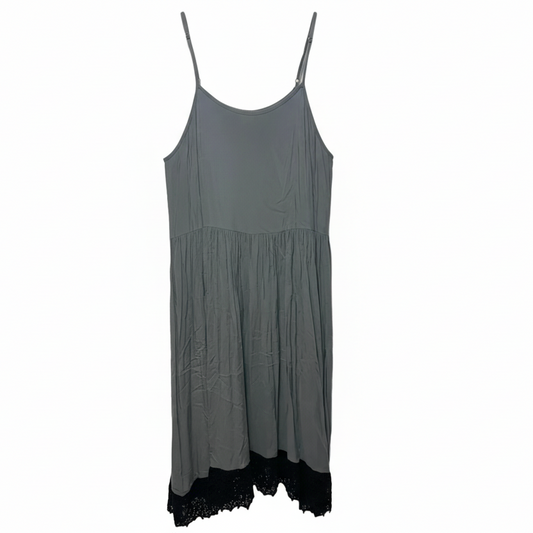 Easy Breezy Slip Dress By Free People IntimatelyIn Black & Grey, Size: M