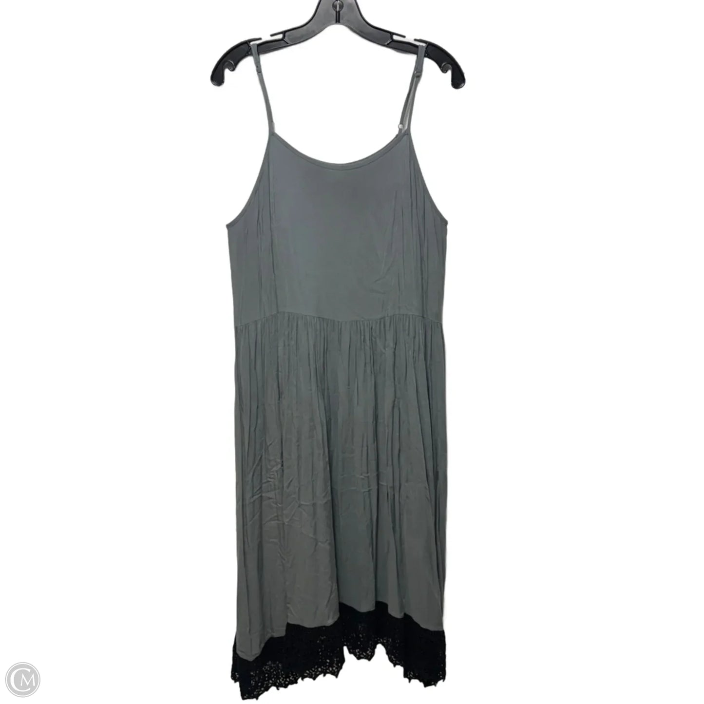 Easy Breezy Slip Dress By Free People IntimatelyIn Black & Grey, Size: M