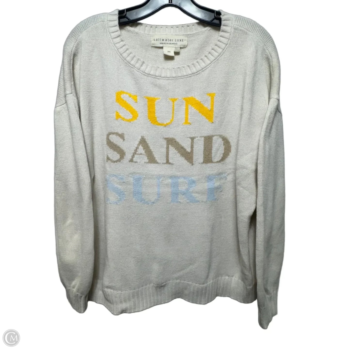 Sweater By Saltwater Luxe In Cream, Size: M