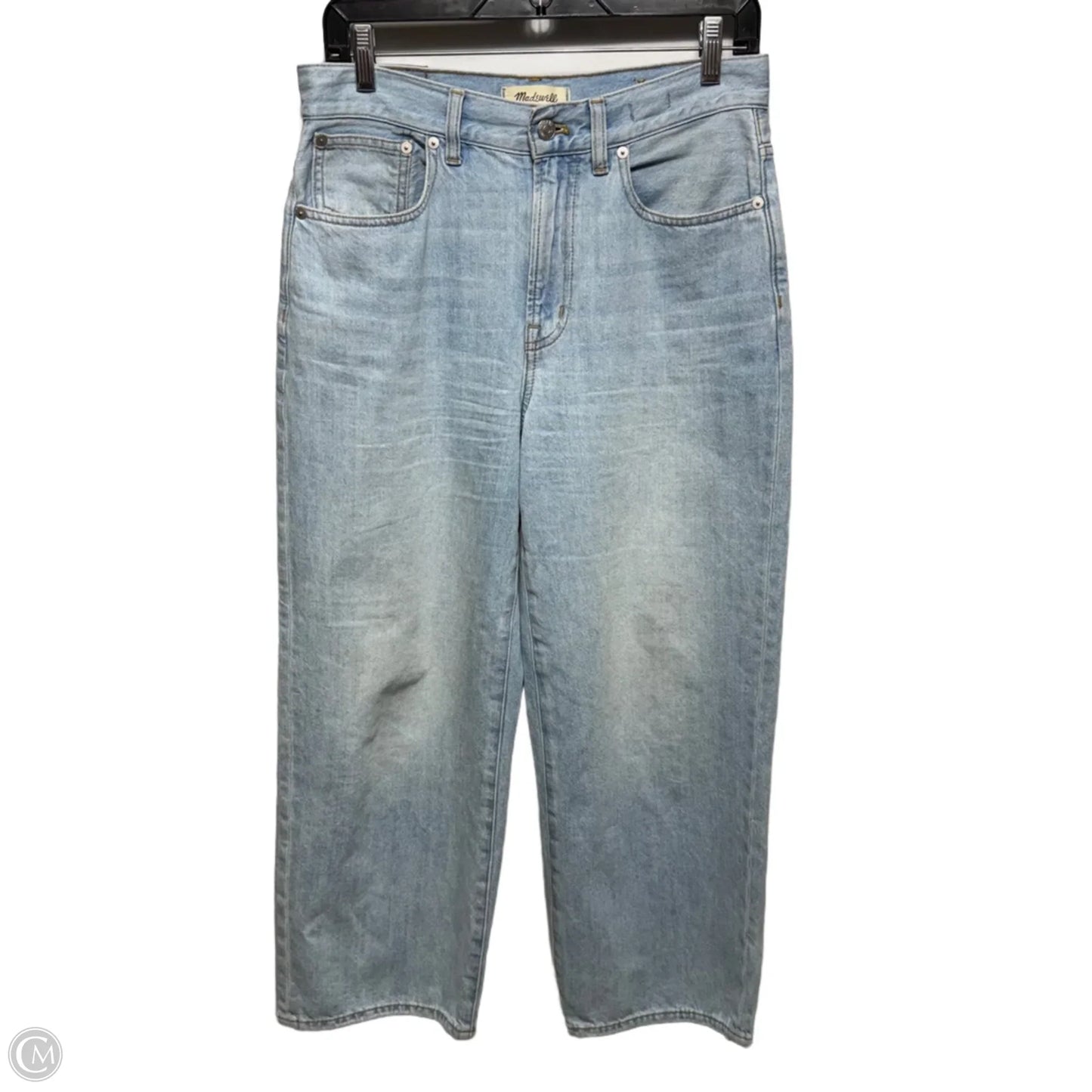 The Perfect Vintage Wide Leg Crop Jean By Madewell In Blue Denim, Size: 4/27