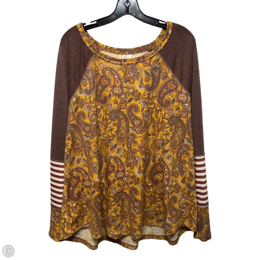 Top Long Sleeve By Cato In Multi-colored, Size: 26