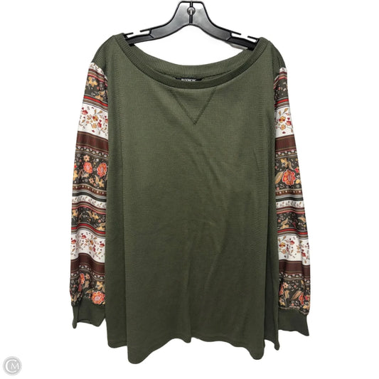 Top Long Sleeve By Bloomchic In Multi-colored, Size: 22