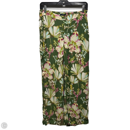 Pants Wide Leg By Kaari Blue In Geometric Pattern, Size: S