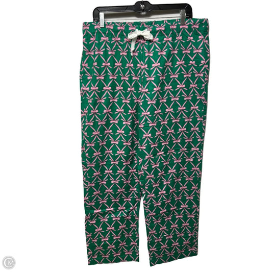 Pajama Pants By J. Crew In Green & Pink, Size: L