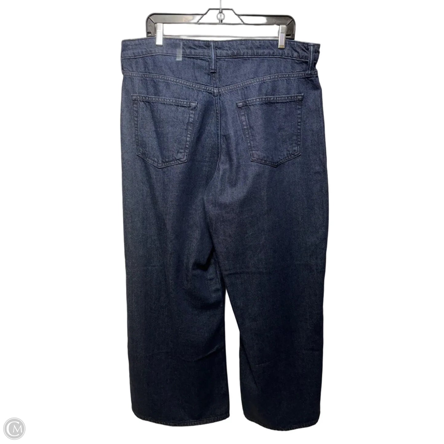 Curvy Baggy Mid Rise Jeans By Gap In Blue Denim, Size: 14