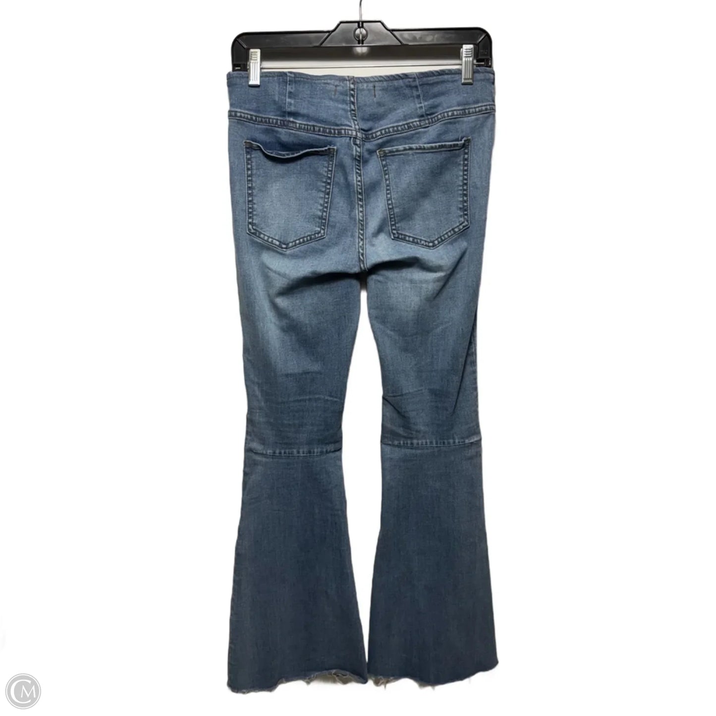 Penny Pull On Flare Jeans By Free People In Blue Denim, Size: 6/28