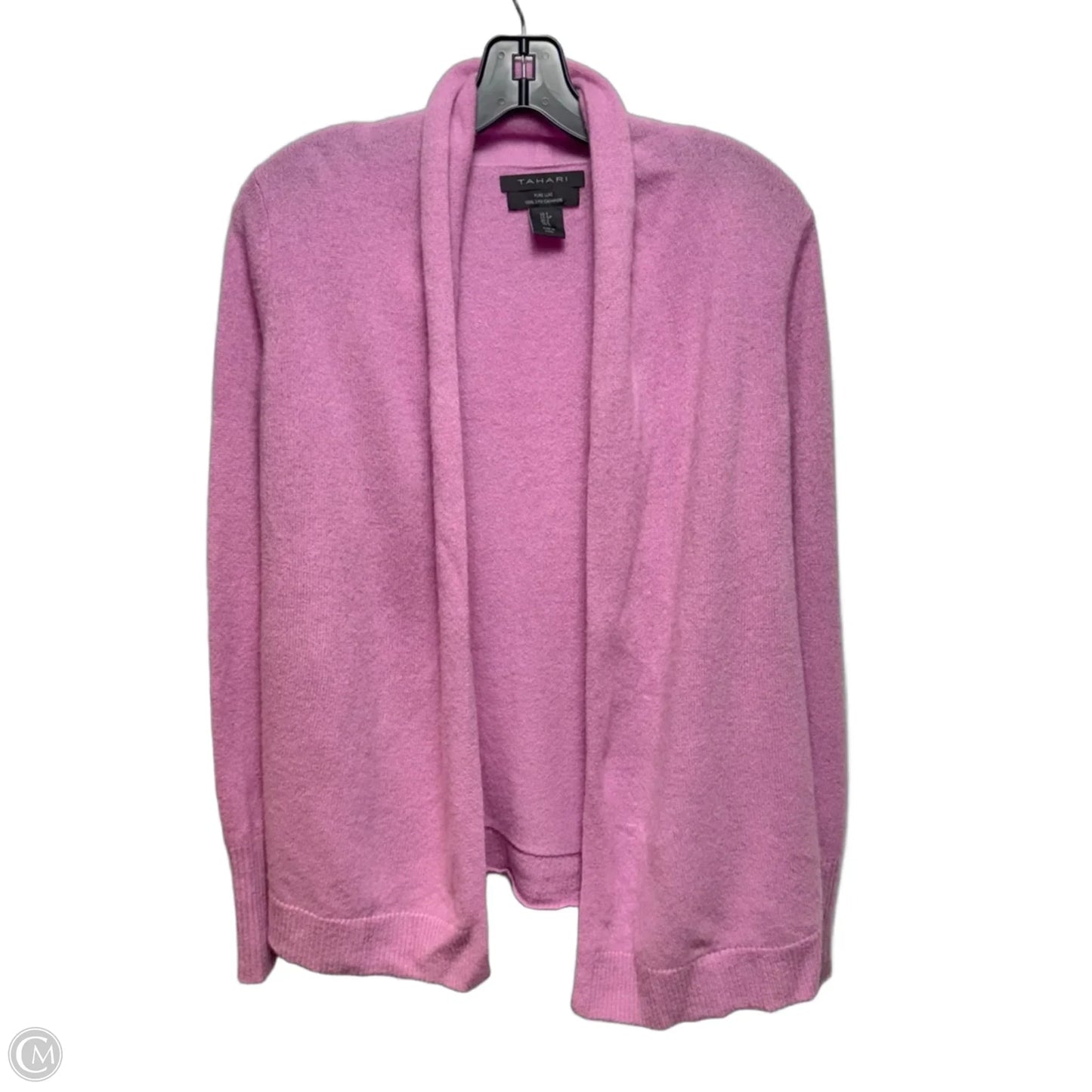 Sweater Cardigan Cashmere By Tahari In Pink, Size: S