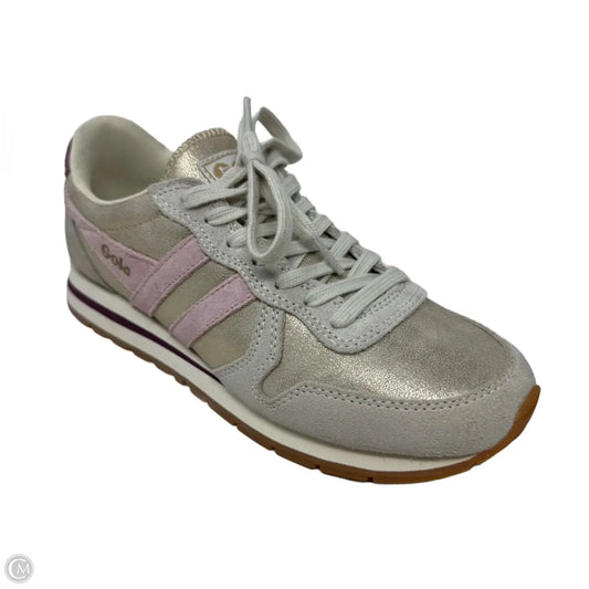 Shoes Sneakers By Gola In Gold & Pink, Size: 6