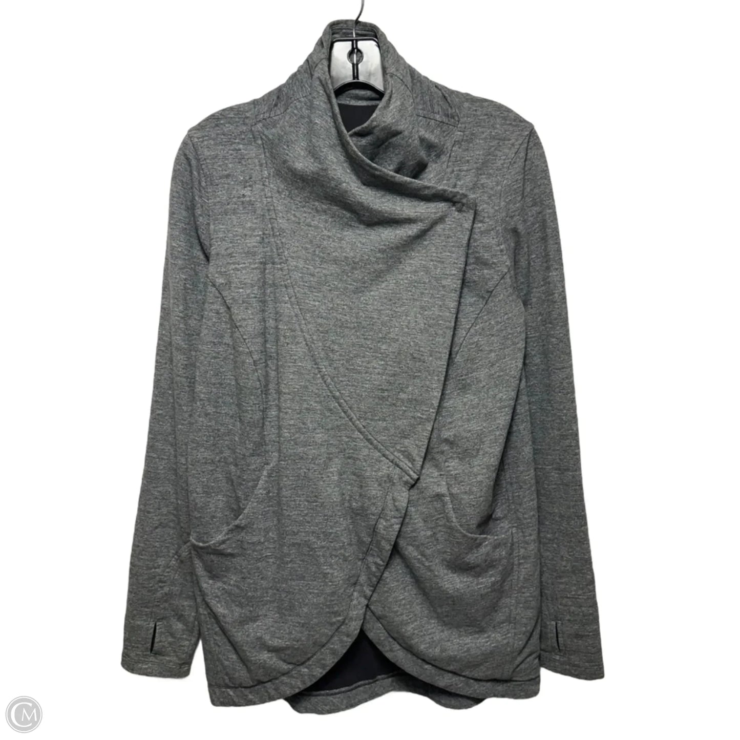 Athletic Jacket By Lululemon In Grey, Size: 6