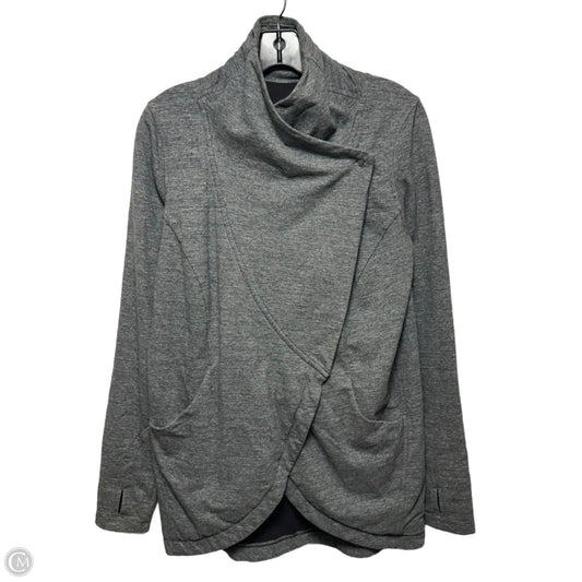 Athletic Jacket By Lululemon In Grey, Size: 6