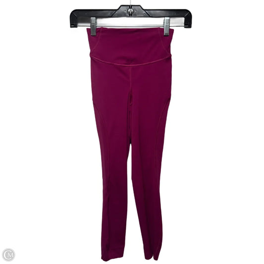 Athletic Leggings By Lululemon In Pink, Size: 0