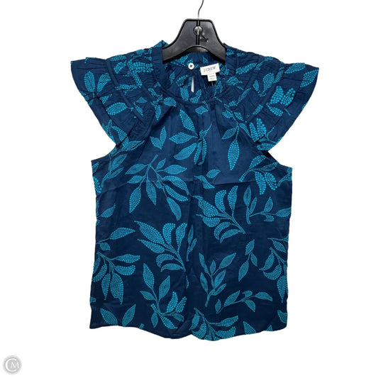 Top Sleeveless By J. Crew In Blue, Size: XXS