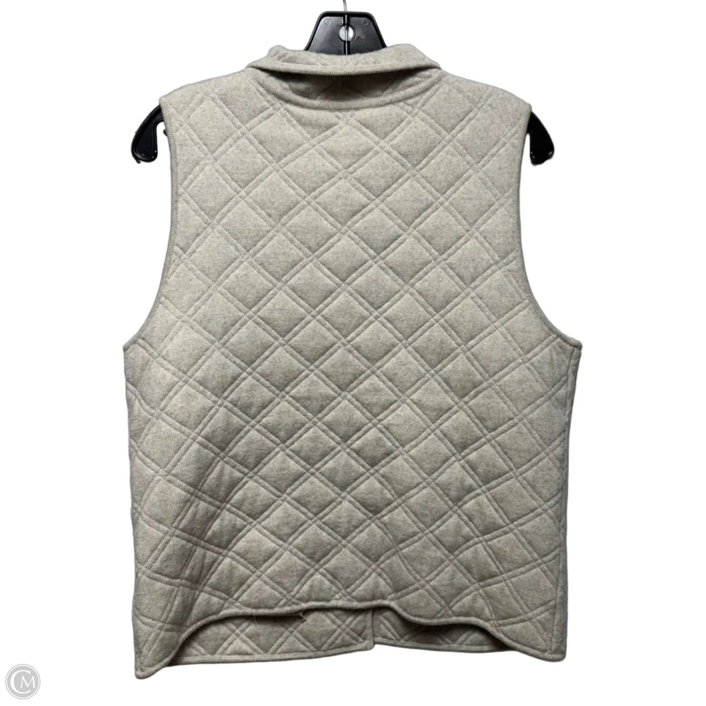 Vest Puffer & Quilted By Eileen Fisher In Cream, Size: L