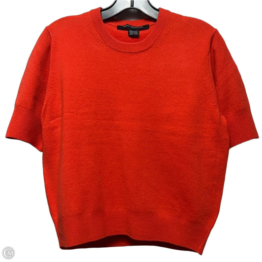 Sweater Short Sleeve By French Connection In Orange, Size: L
