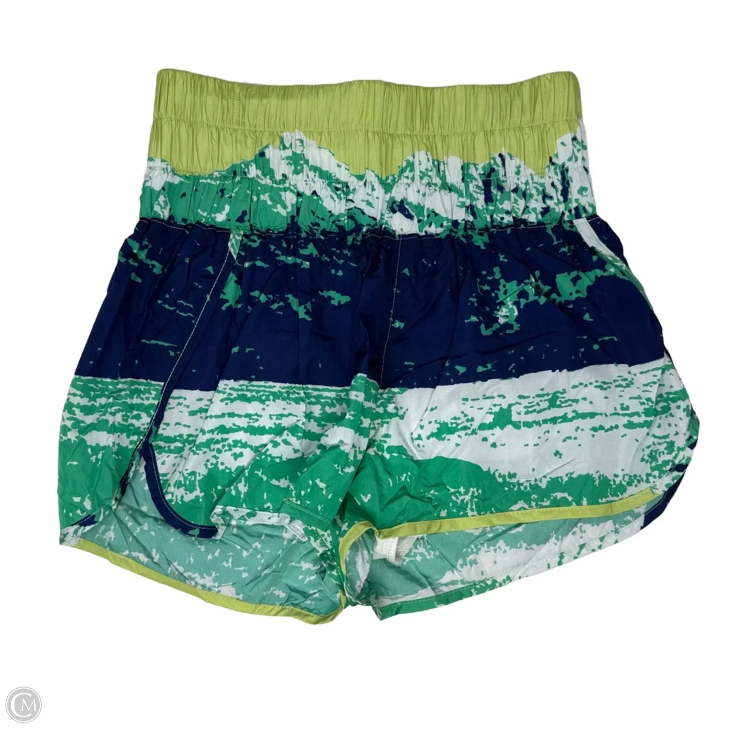 Athletic Shorts By Free People In Blue & Green, Size: M
