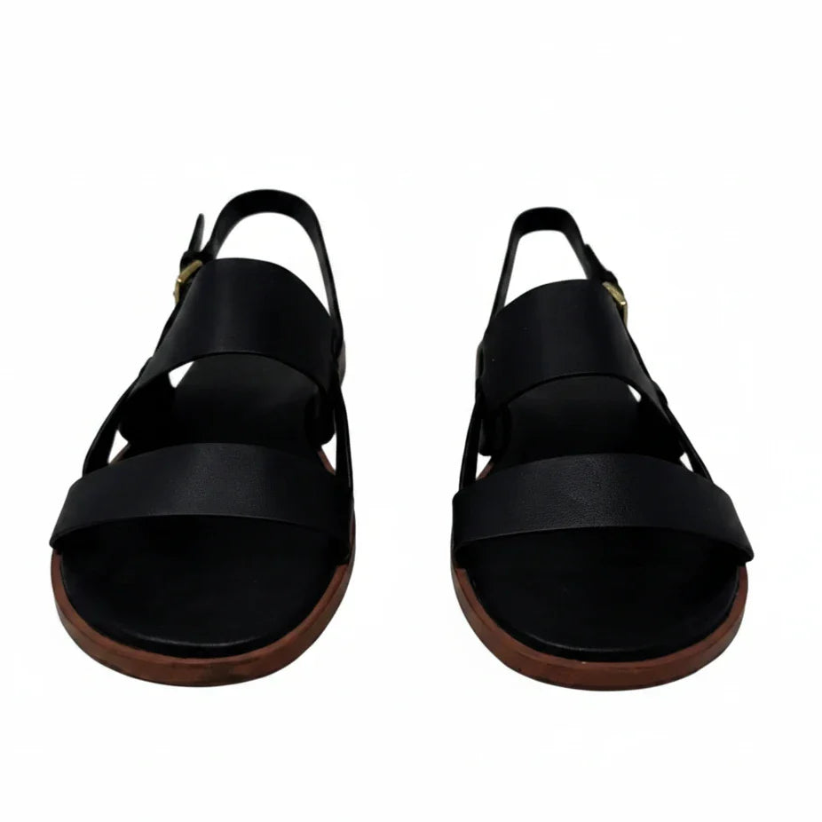 Flynn Flat Slingback Sandals By Cole-haan In Black, Size: 7.5