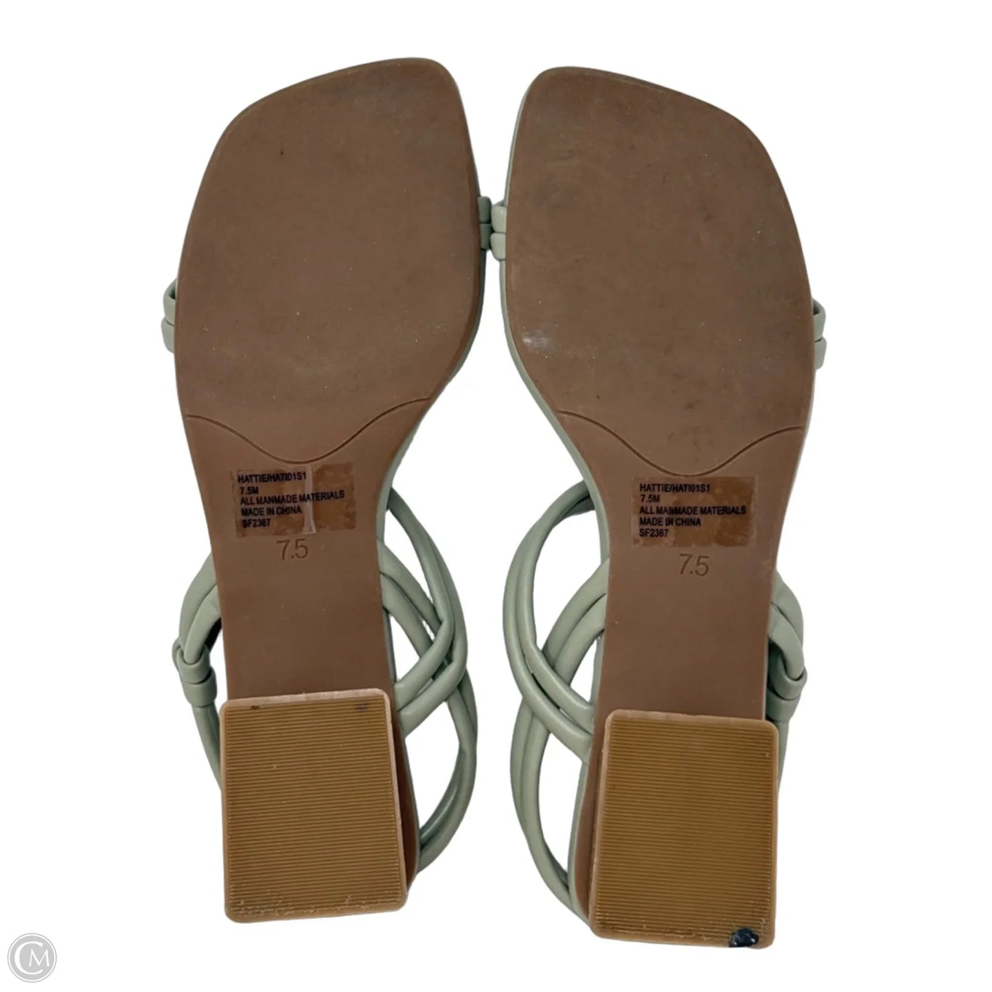 Hattie Block Heel Sandals By Steve Madden In Grey, Size: 7.5