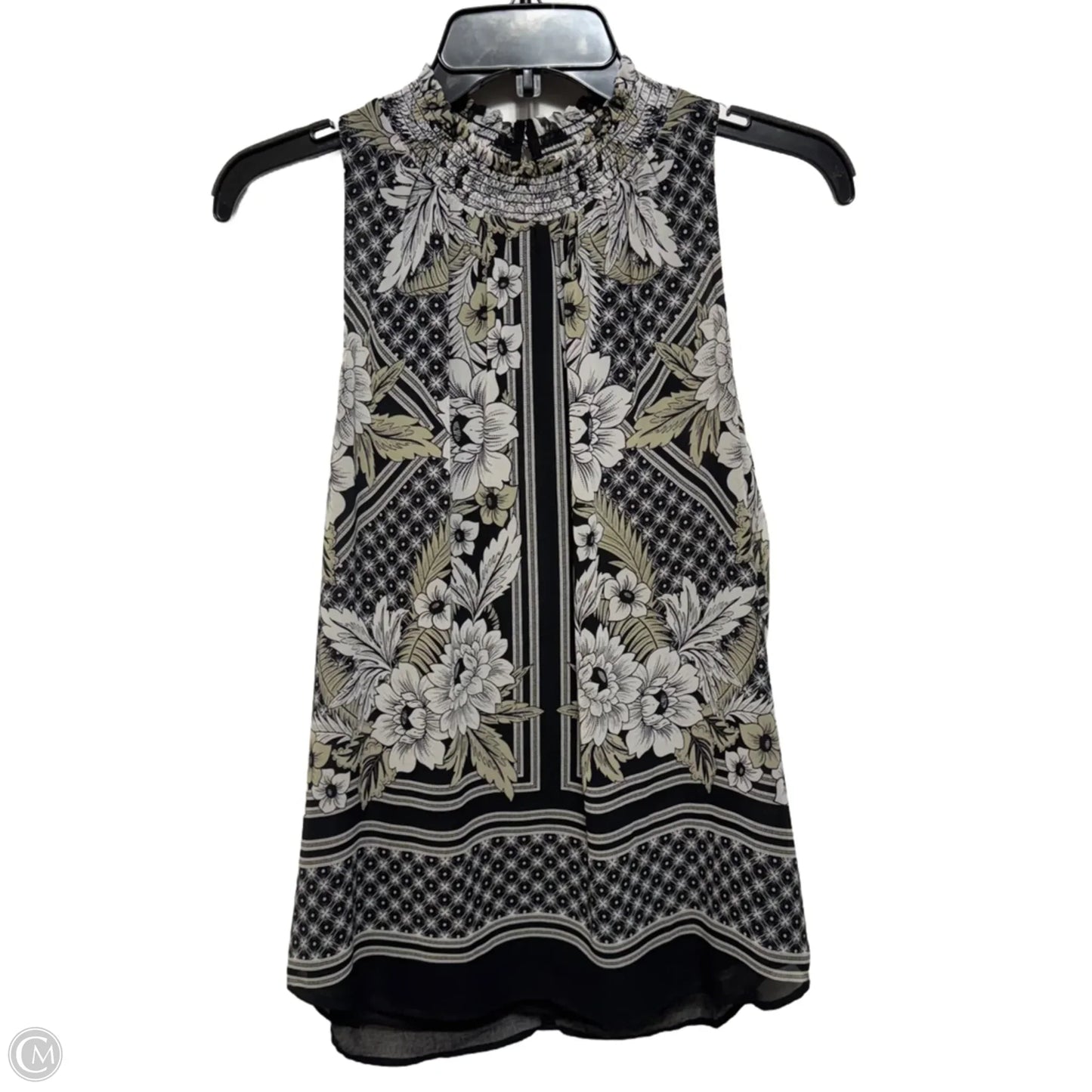 Top Sleeveless By Meadow Rue In Floral Print, Size: M