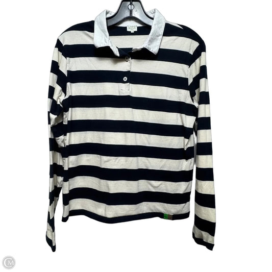 Top Long Sleeve By Kule In Striped Pattern, Size: M