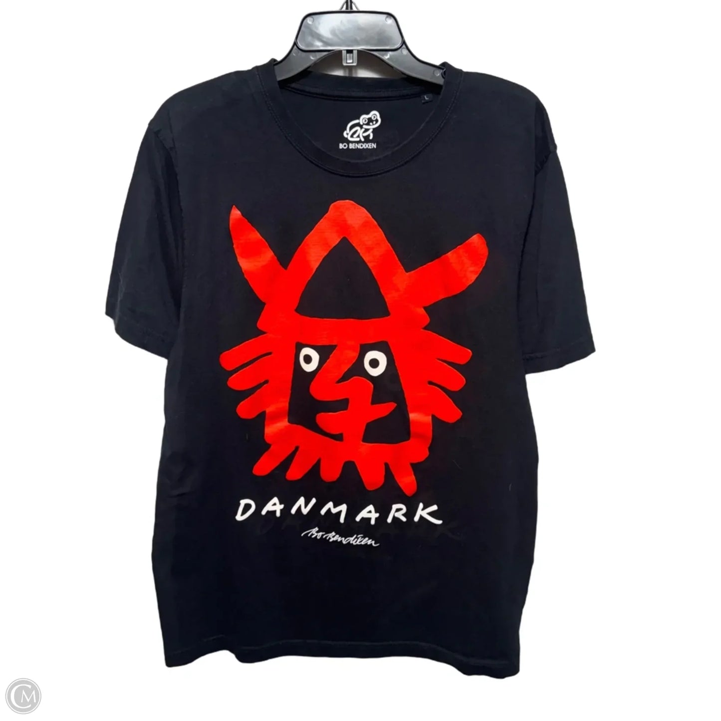 Danmark Top Short Sleeve By Bo Bendixen In Black, Size: L